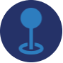 logo luogo con sfondo blu